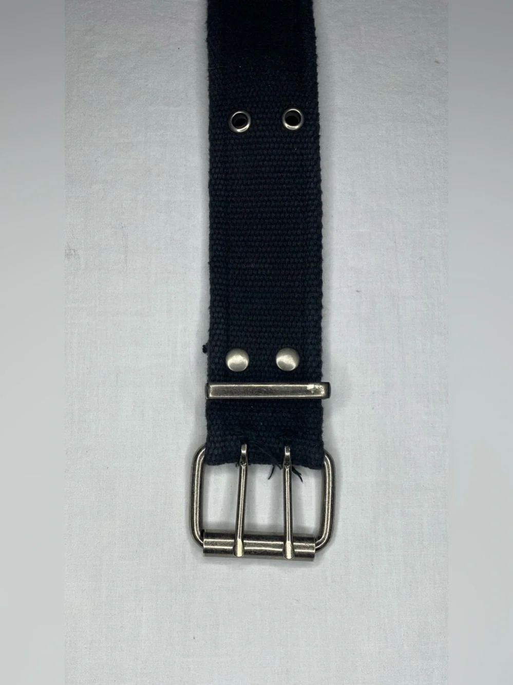 Double Prong Canvas Belt Heavy Duty Military Grommets